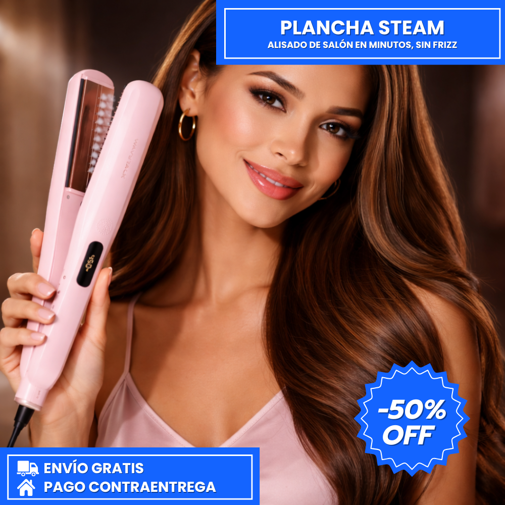 Plancha Steam: Alisado perfecto y elimina el frizz