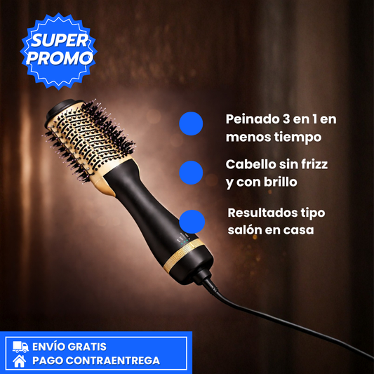 Cepillo Keratin+: Peinado 3-1 en dos minutos
