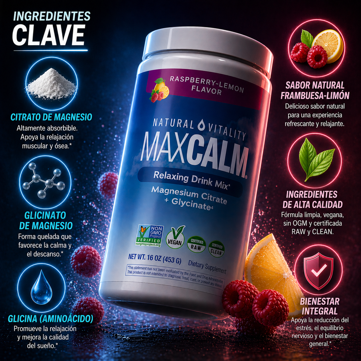 MAXCALM-Alivia tu cuerpo y mejora el estrés